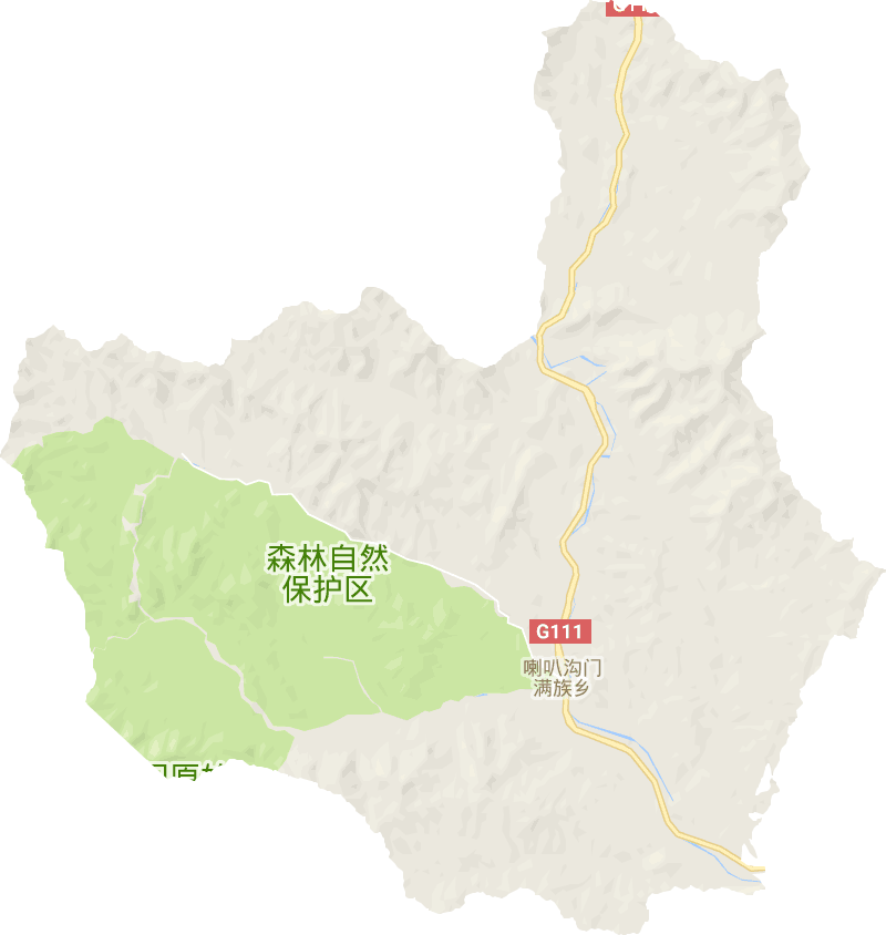 喇叭沟门满族乡电子地图