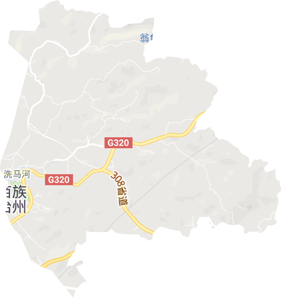 洗马河街道电子地图