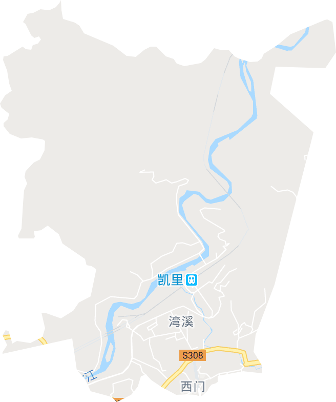 湾溪街道电子地图