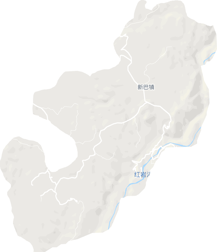 新巴镇电子地图