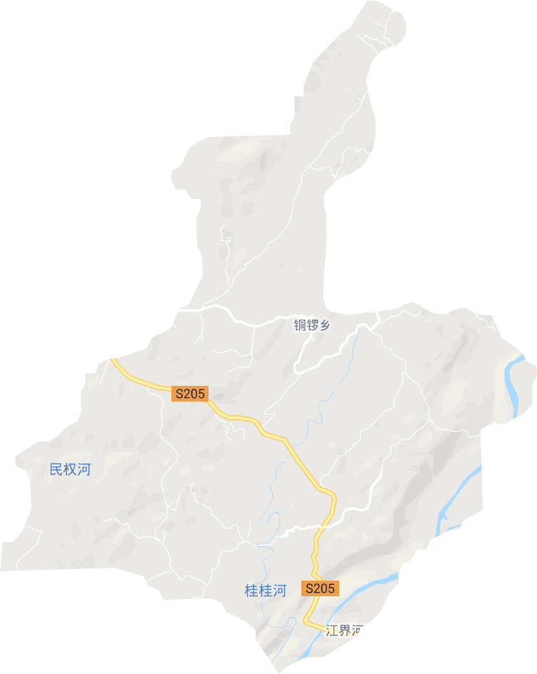 铜锣乡电子地图