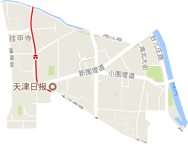 挂甲寺街道电子地图