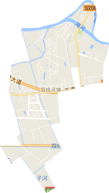 双桥河镇电子地图