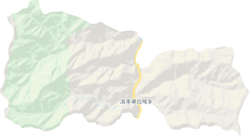 洛本卓乡电子地图