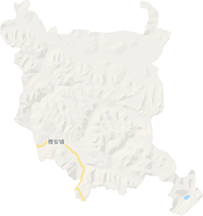 雅安镇电子地图
