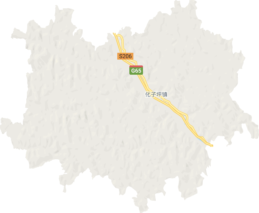 化子坪镇电子地图