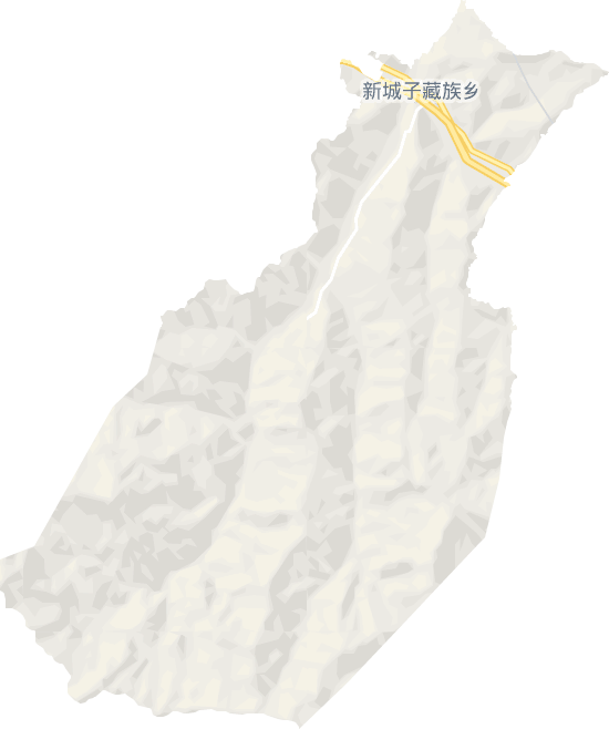 新城子藏族乡电子地图