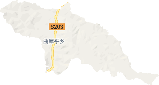 曲库乎乡电子地图