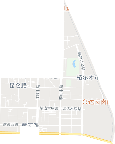 昆仑路街道电子地图