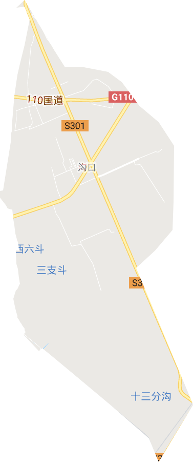 沟口街道电子地图