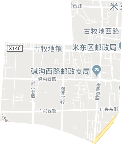 古牧地西路街道电子地图