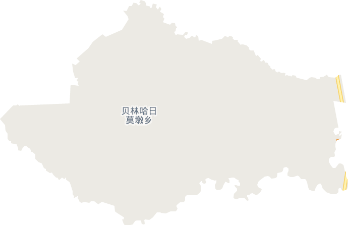贝林哈日莫墩乡电子地图