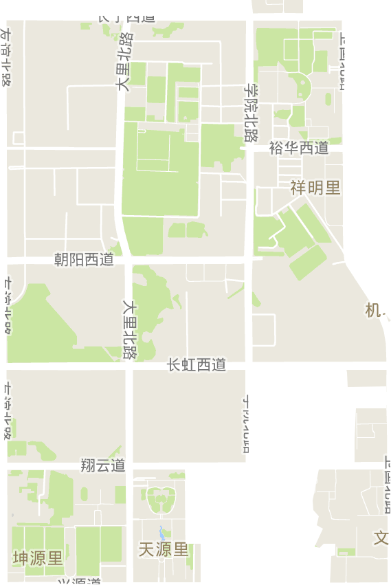 翔云道街道电子地图