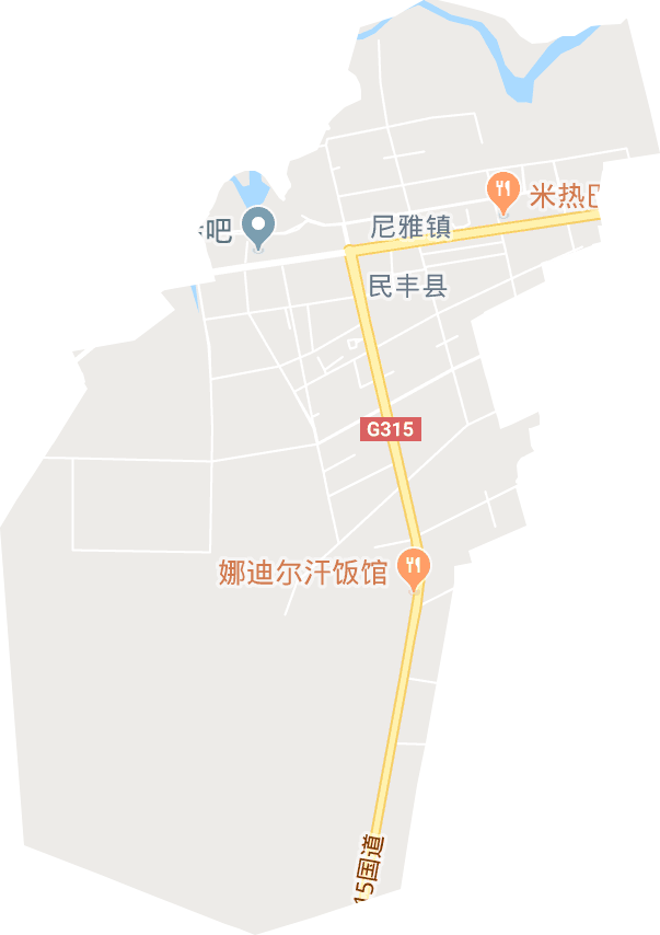 尼雅镇电子地图