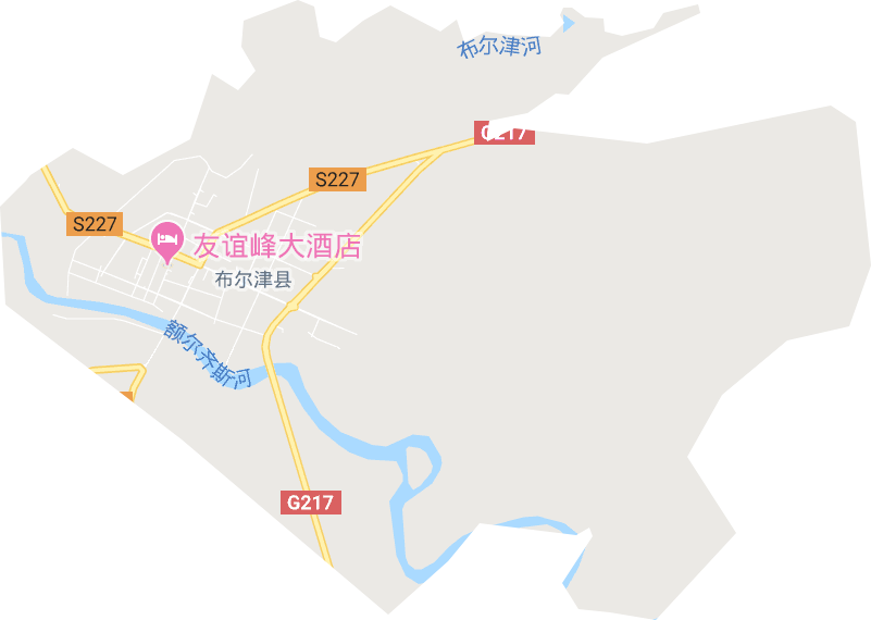 布尔津镇电子地图
