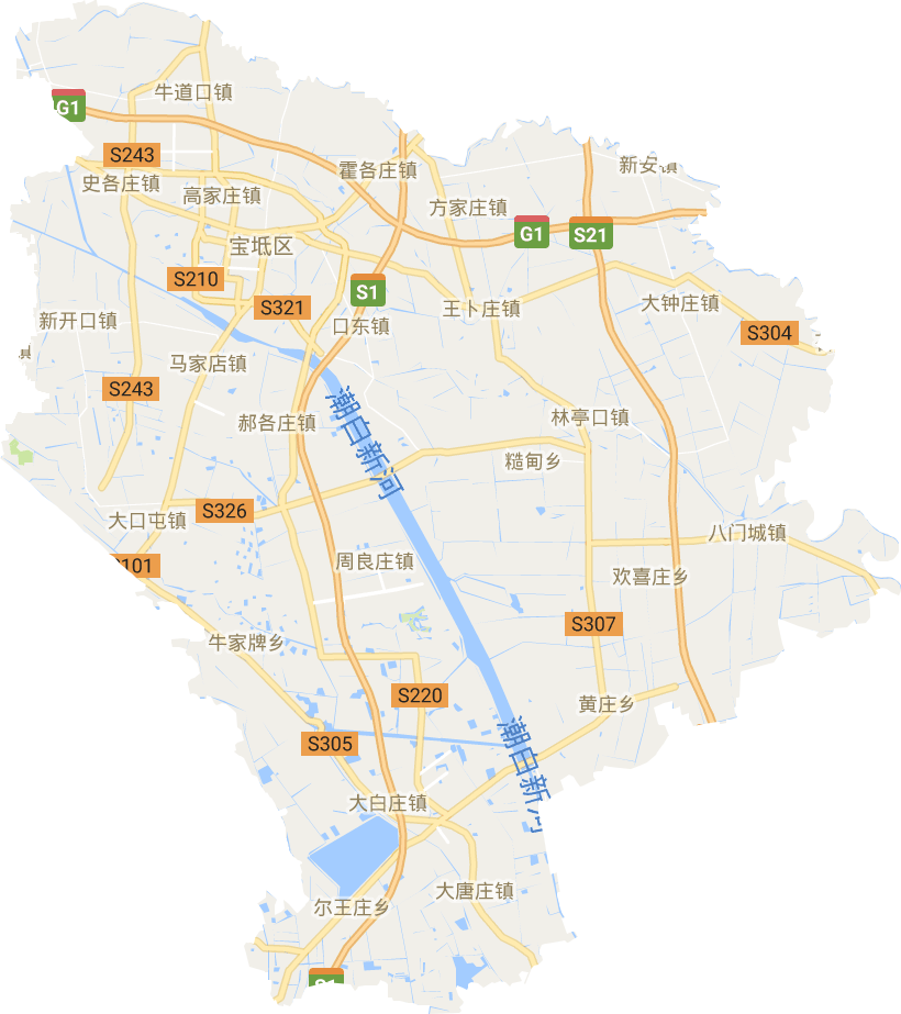 宝坻区电子地图