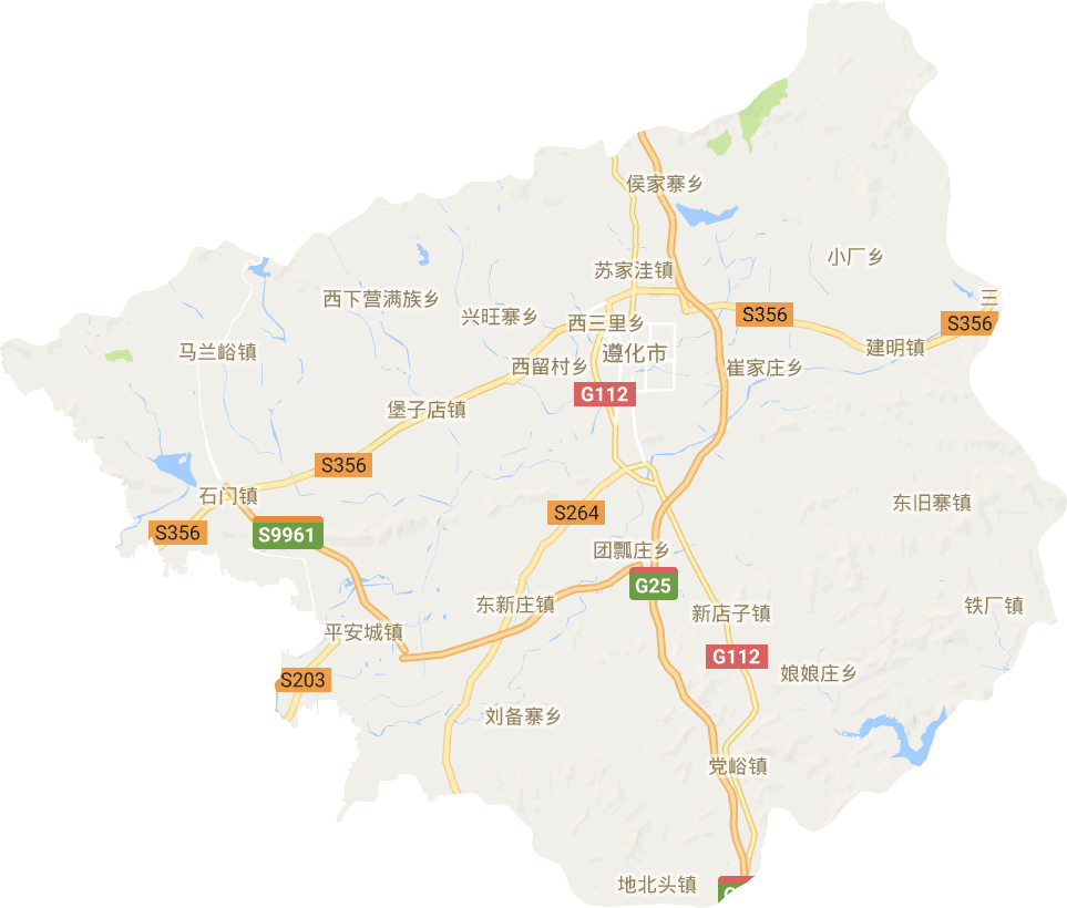遵化市电子地图