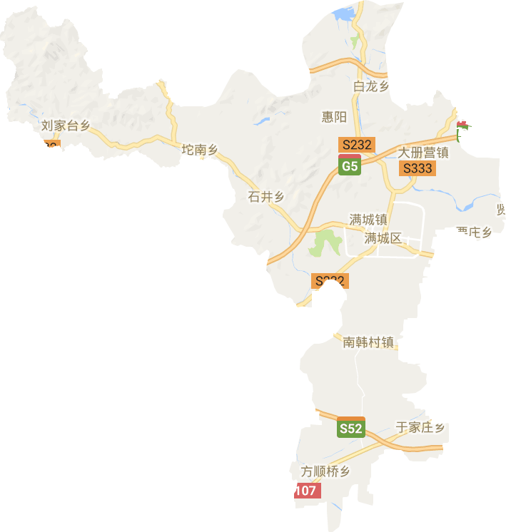 满城区电子地图