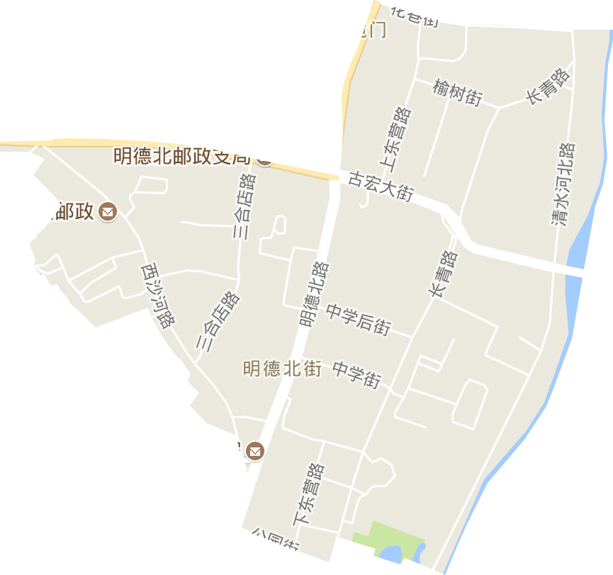 明德北街街道电子地图