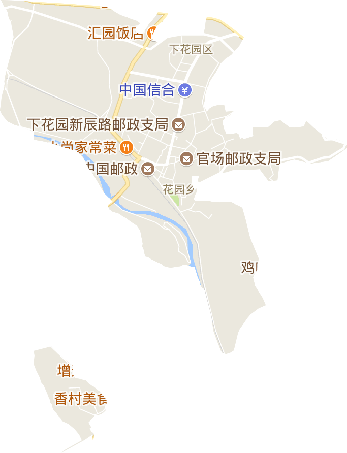 城镇街道电子地图