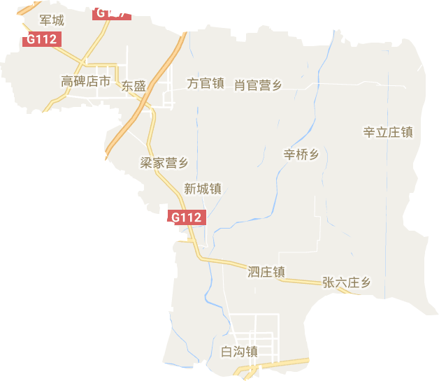 高碑店市电子地图