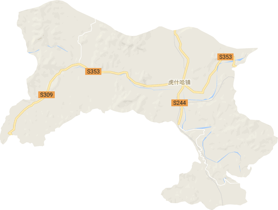 虎什哈镇电子地图