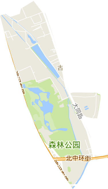 古城街道电子地图