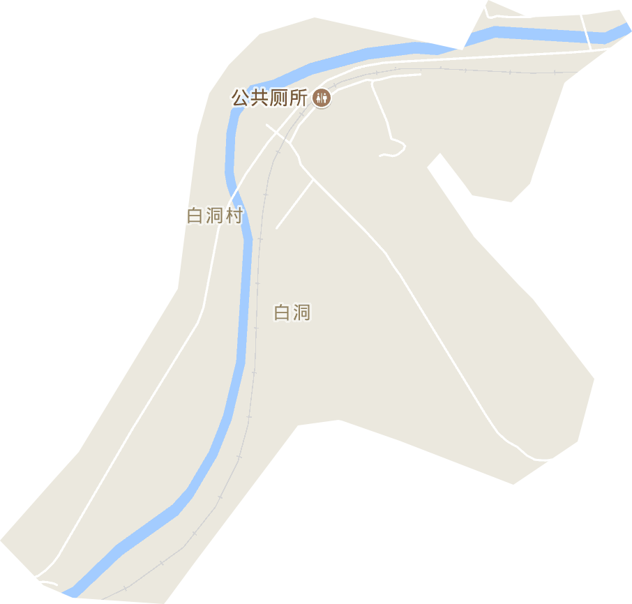 白洞街道电子地图