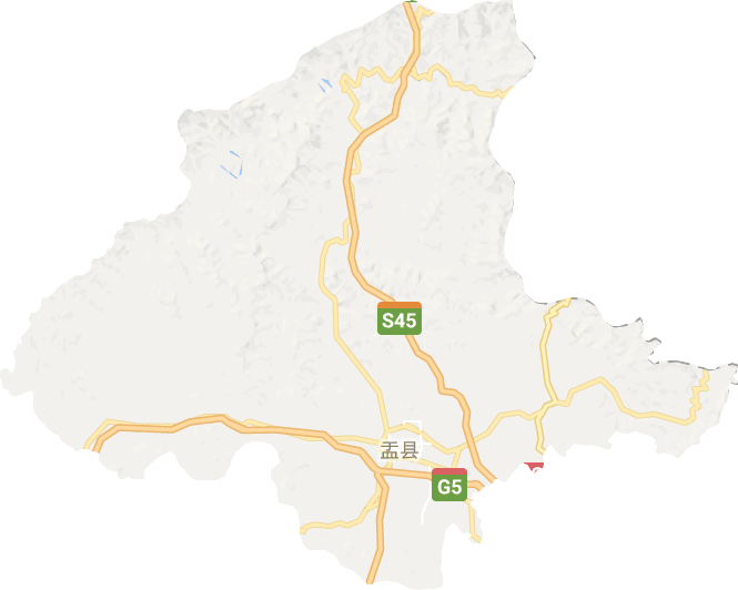 盂县电子地图