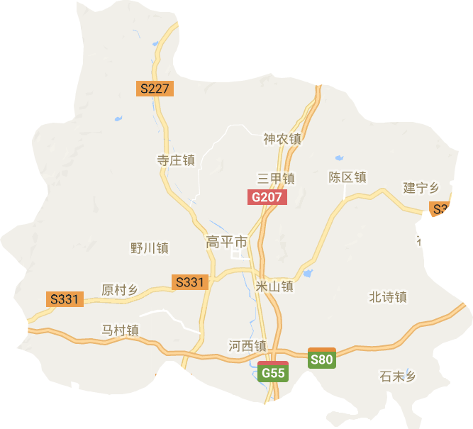 高平市电子地图