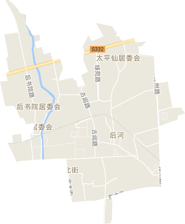 北街街道电子地图