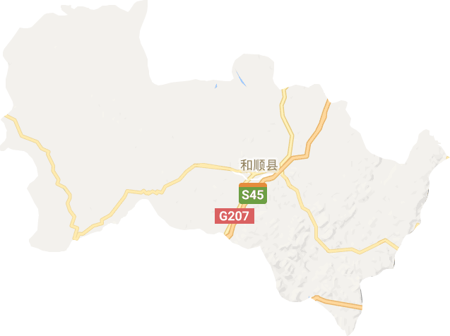 和顺县电子地图