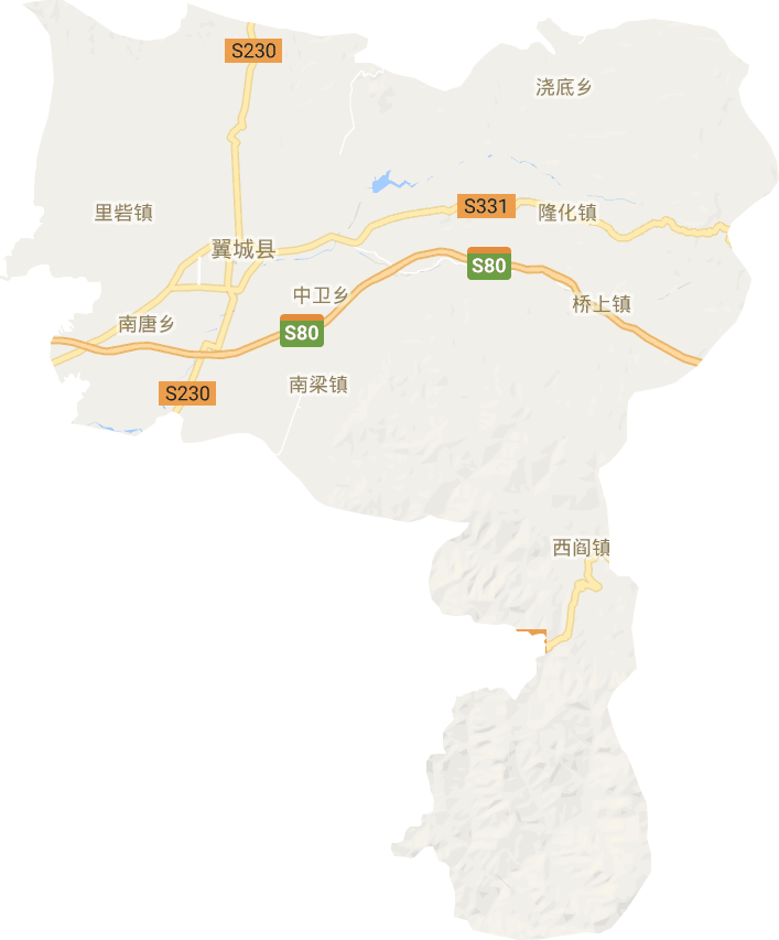翼城县电子地图