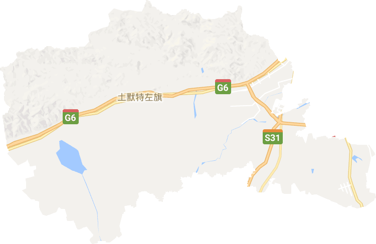 土默特左旗电子地图