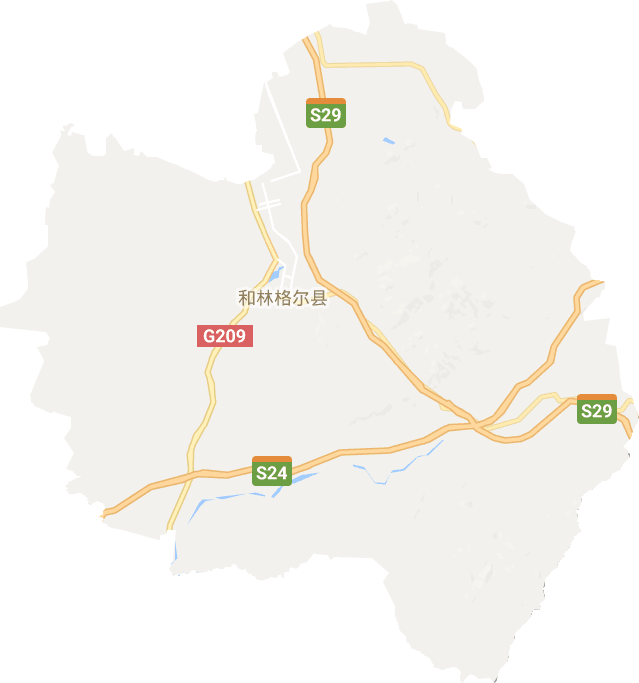 和林格尔县电子地图
