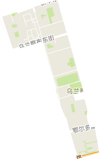 乌兰察布东路街道电子地图