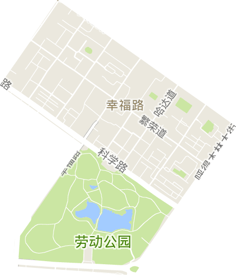 幸福路街道电子地图