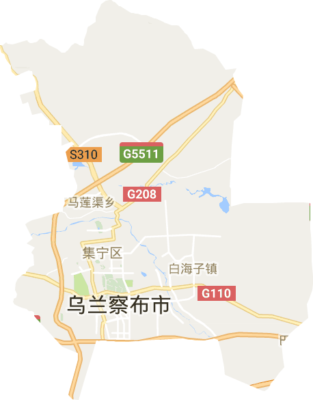集宁区电子地图
