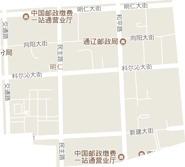 明仁街道电子地图