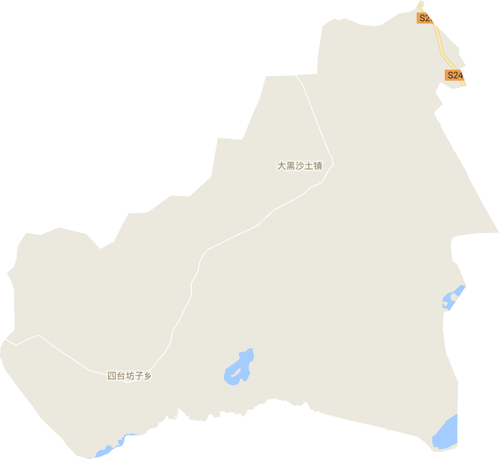 大黑沙土镇电子地图