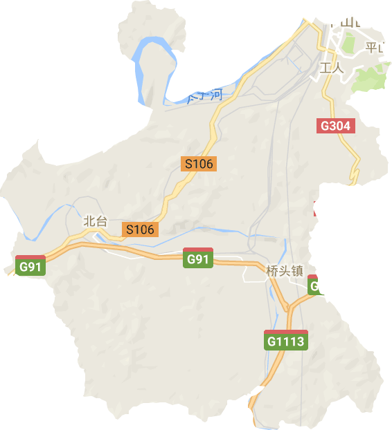 平山区电子地图