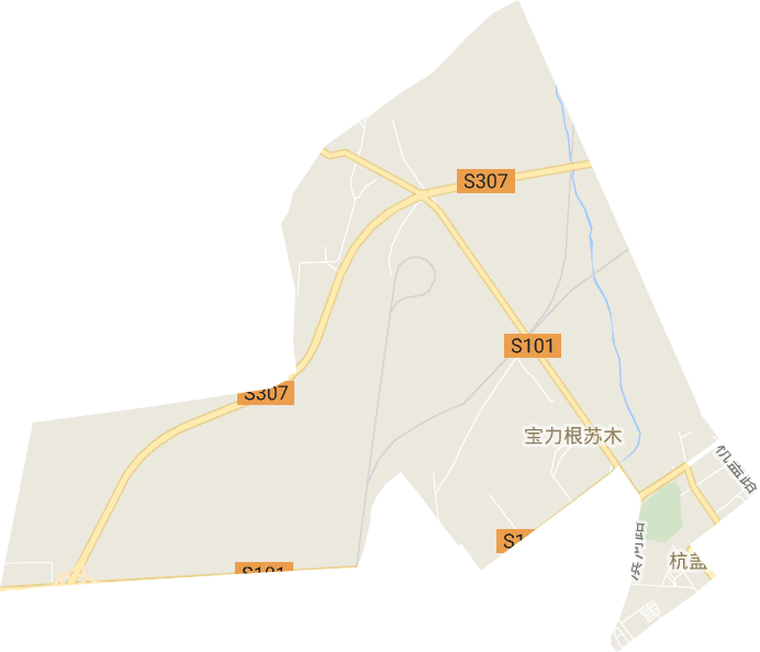 宝力根街道电子地图