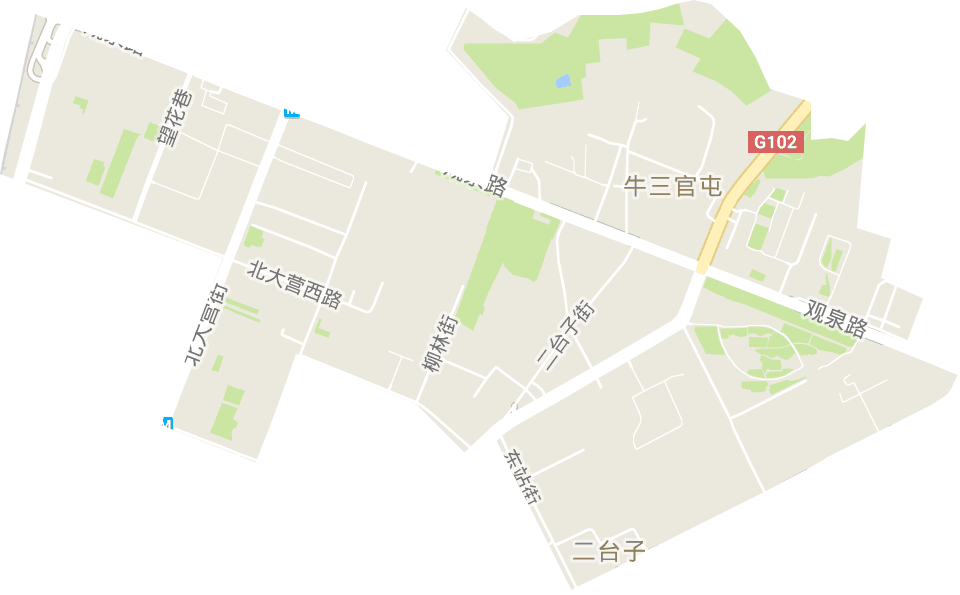 二台子街道电子地图