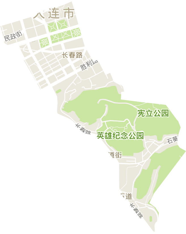 人民广场街道电子地图