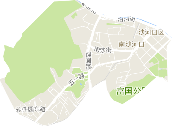 南沙河口街道电子地图