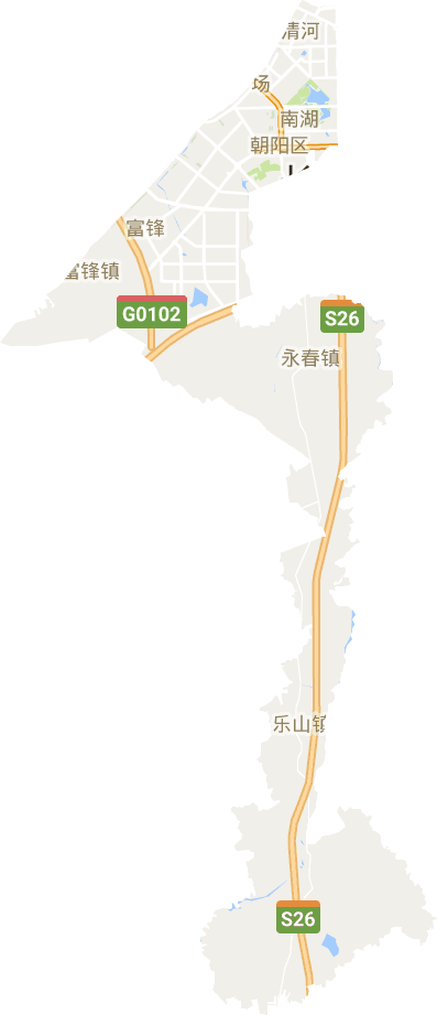 朝阳区电子地图
