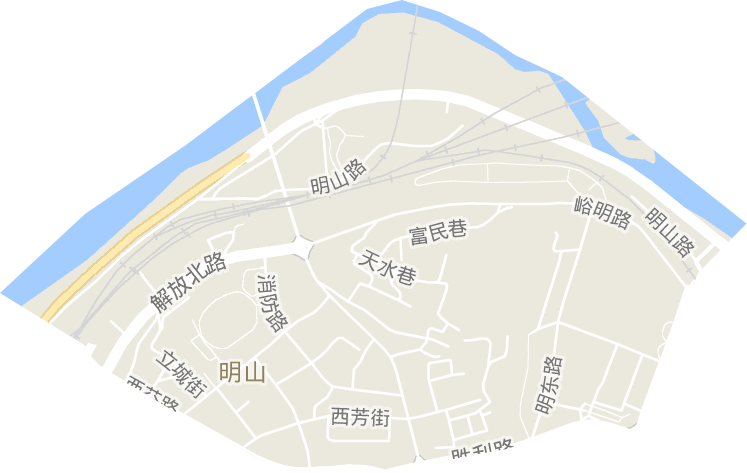 明山街道电子地图