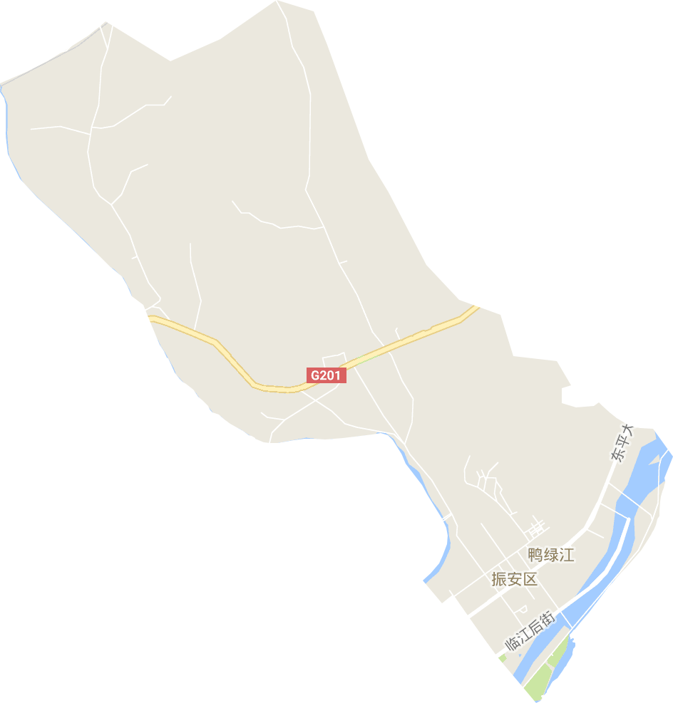 鸭绿江街道电子地图
