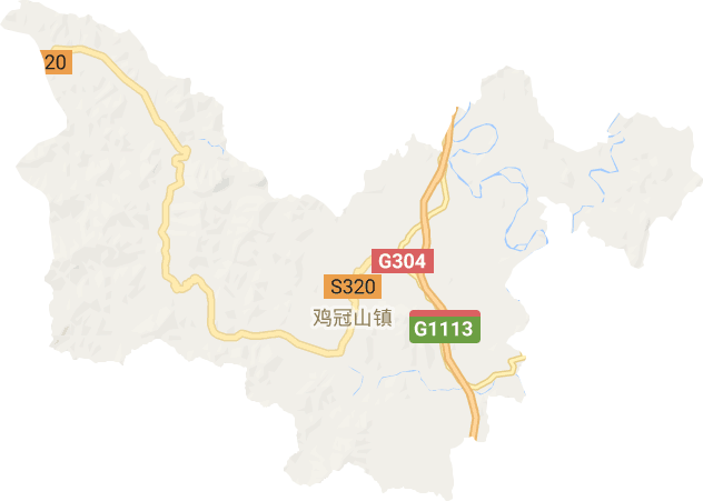 鸡冠山镇电子地图