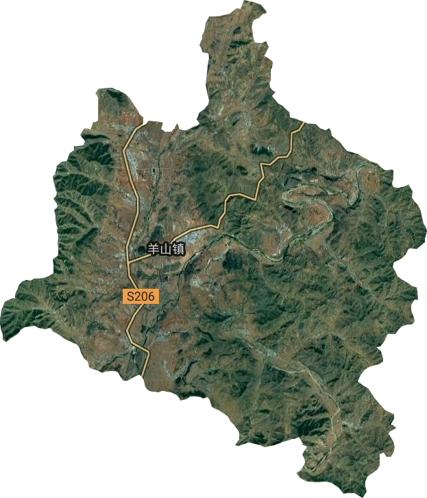 羊山镇卫星图